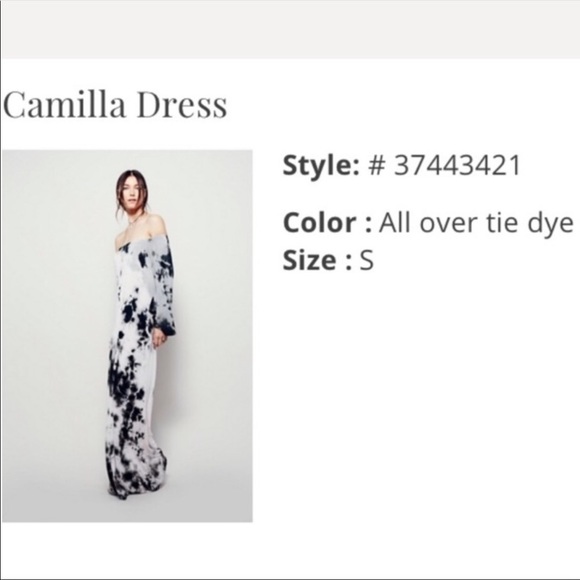 NWOT RARE Free People Camilla Tie Dye Dress sz S - Picture 5 of 7